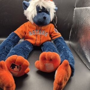 Astros Plush Dog Toy - Blue and Orange